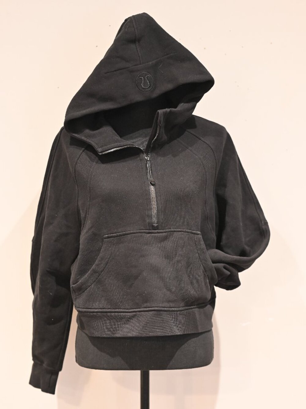 Lululemon Scuba Oversized Half Zip Hoodie Black Size 8